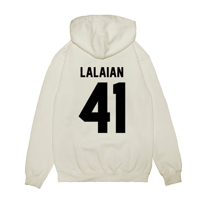 Georgia - NCAA Football : David Lalaian - Vintage Helmet Premium Hooded Sweatshirt-1