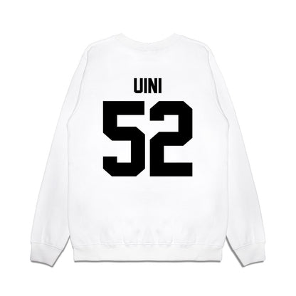 Georgia - NCAA Football : Michael Uini - Vintage Helmet Premium Crewneck Sweatshirt-1
