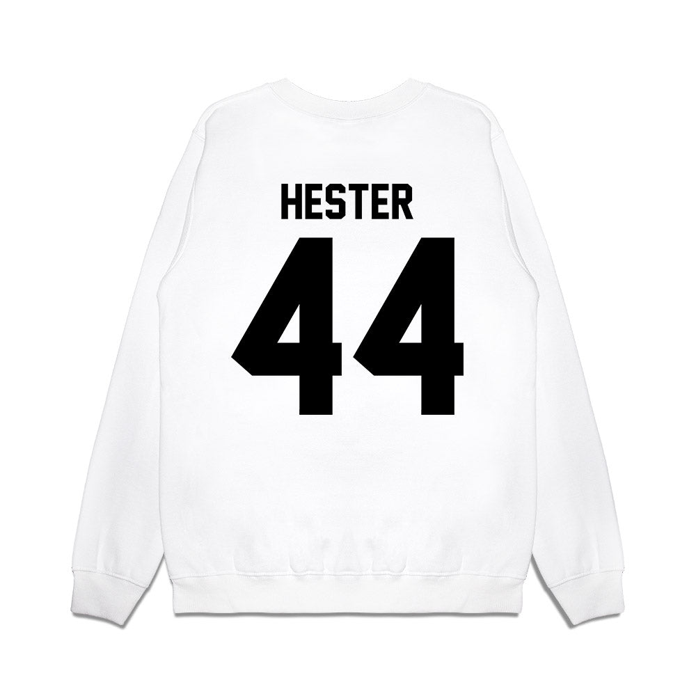 Georgia - NCAA Football : Patrick Hester - Vintage Helmet Premium Crewneck Sweatshirt-1
