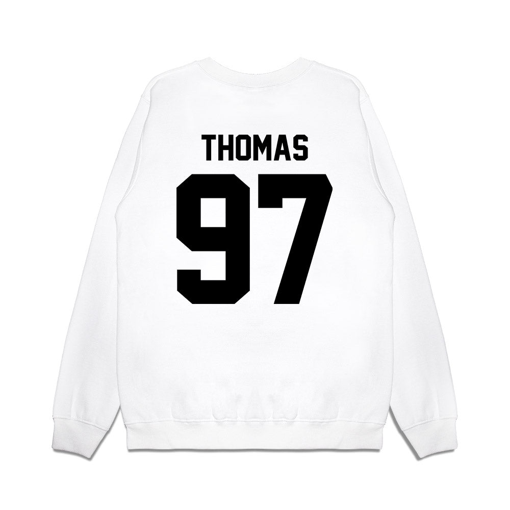 Georgia - NCAA Football : Jordan Thomas - Vintage Helmet Premium Crewneck Sweatshirt-1