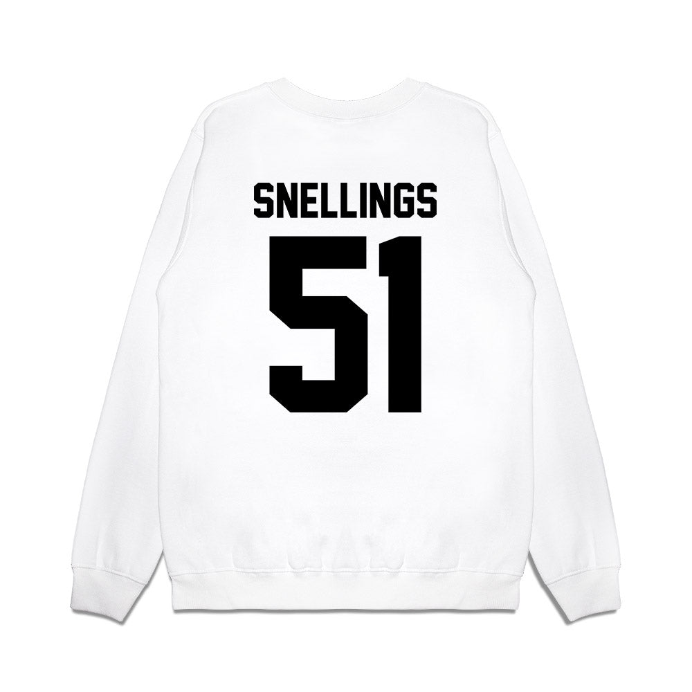 Georgia - NCAA Football : Will Snellings - Vintage Helmet Premium Crewneck Sweatshirt-1