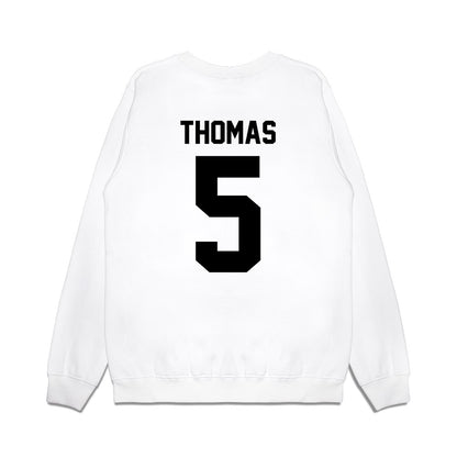 Georgia - NCAA Football : Noah Thomas - Vintage Helmet Premium Crewneck Sweatshirt-1
