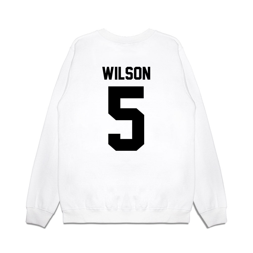 Georgia - NCAA Football : Raylen Wilson - Vintage Helmet Premium Crewneck Sweatshirt-1