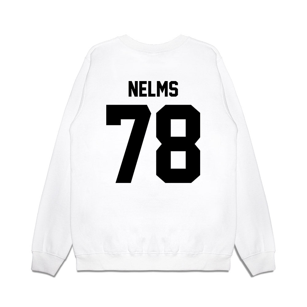 Georgia - NCAA Football : Tate Nelms - Vintage Helmet Premium Crewneck Sweatshirt-1
