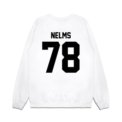 Georgia - NCAA Football : Tate Nelms - Vintage Helmet Premium Crewneck Sweatshirt-1