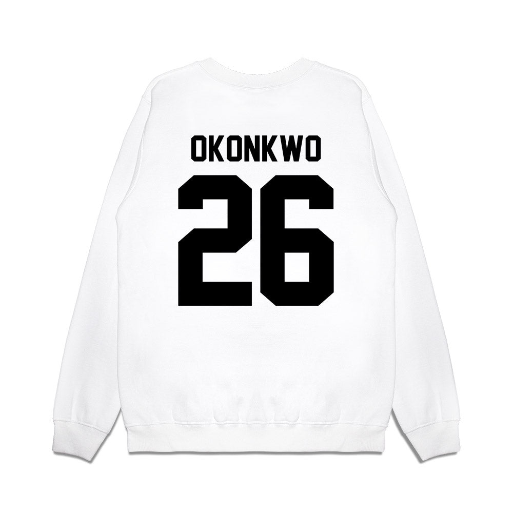 Georgia - NCAA Football : Daniel Okonkwo - Vintage Helmet Premium Crewneck Sweatshirt-1