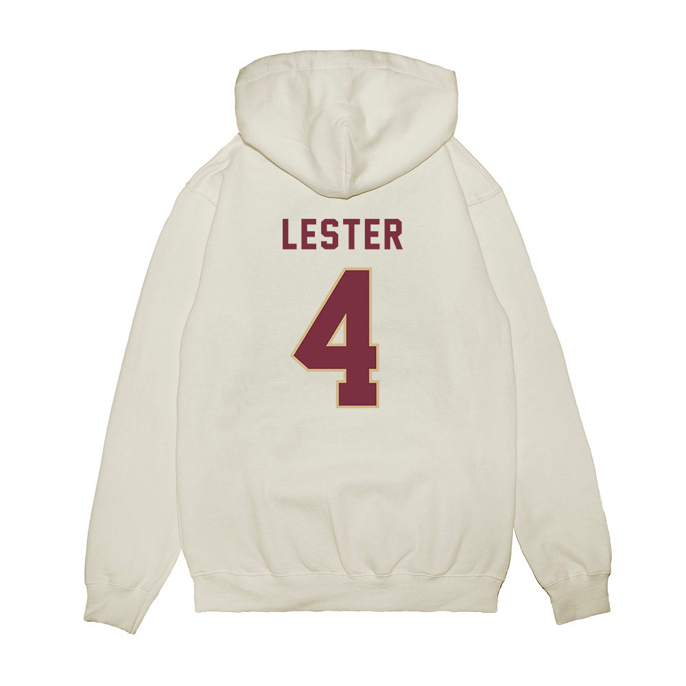 FSU - NCAA Football : Charles Lester - Vintage Helmet Premium Hooded Sweatshirt-1
