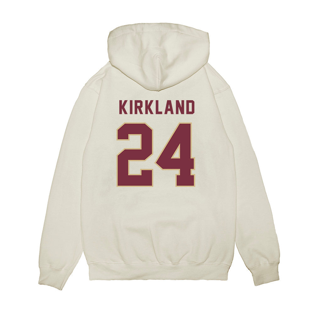 FSU - NCAA Football : KJ Kirkland - Vintage Helmet Premium Hooded Sweatshirt-1
