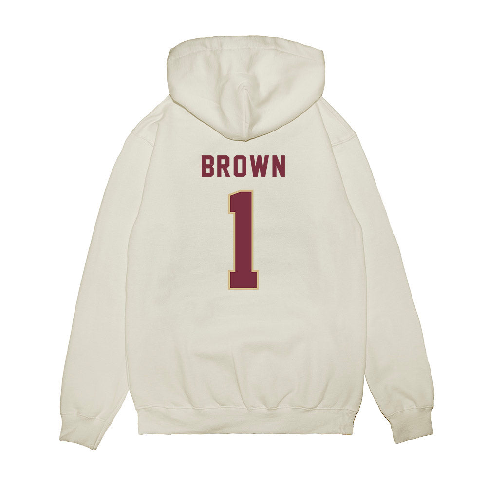 FSU - NCAA Football : Shyheim Brown - Vintage Helmet Premium Hooded Sweatshirt-1