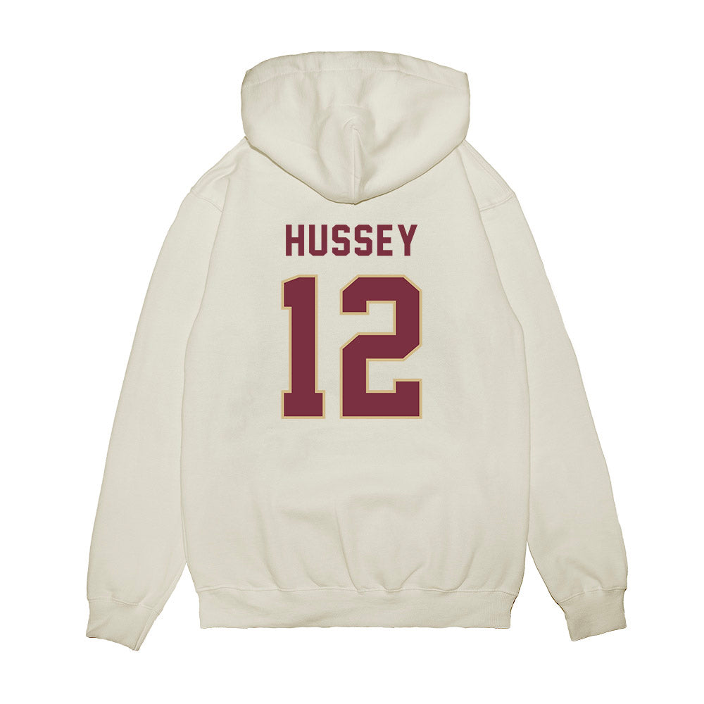 FSU - NCAA Football : Conrad Hussey - Vintage Helmet Premium Hooded Sweatshirt-1