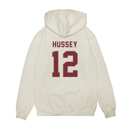 FSU - NCAA Football : Conrad Hussey - Vintage Helmet Premium Hooded Sweatshirt-1