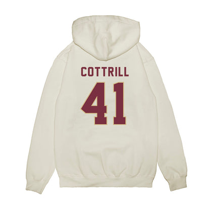 FSU - NCAA Football : AJ Cottrill - Vintage Helmet Premium Hooded Sweatshirt-1