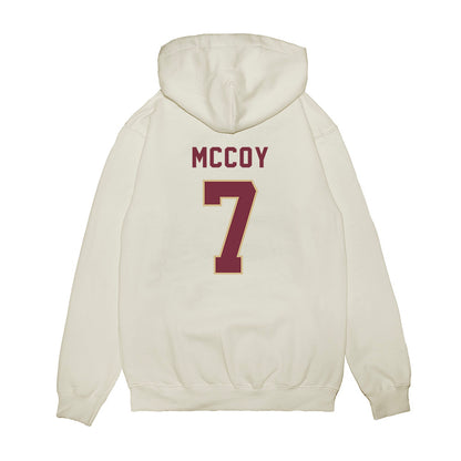 FSU - NCAA Football : LaWayne McCoy - Vintage Helmet Premium Hooded Sweatshirt-1