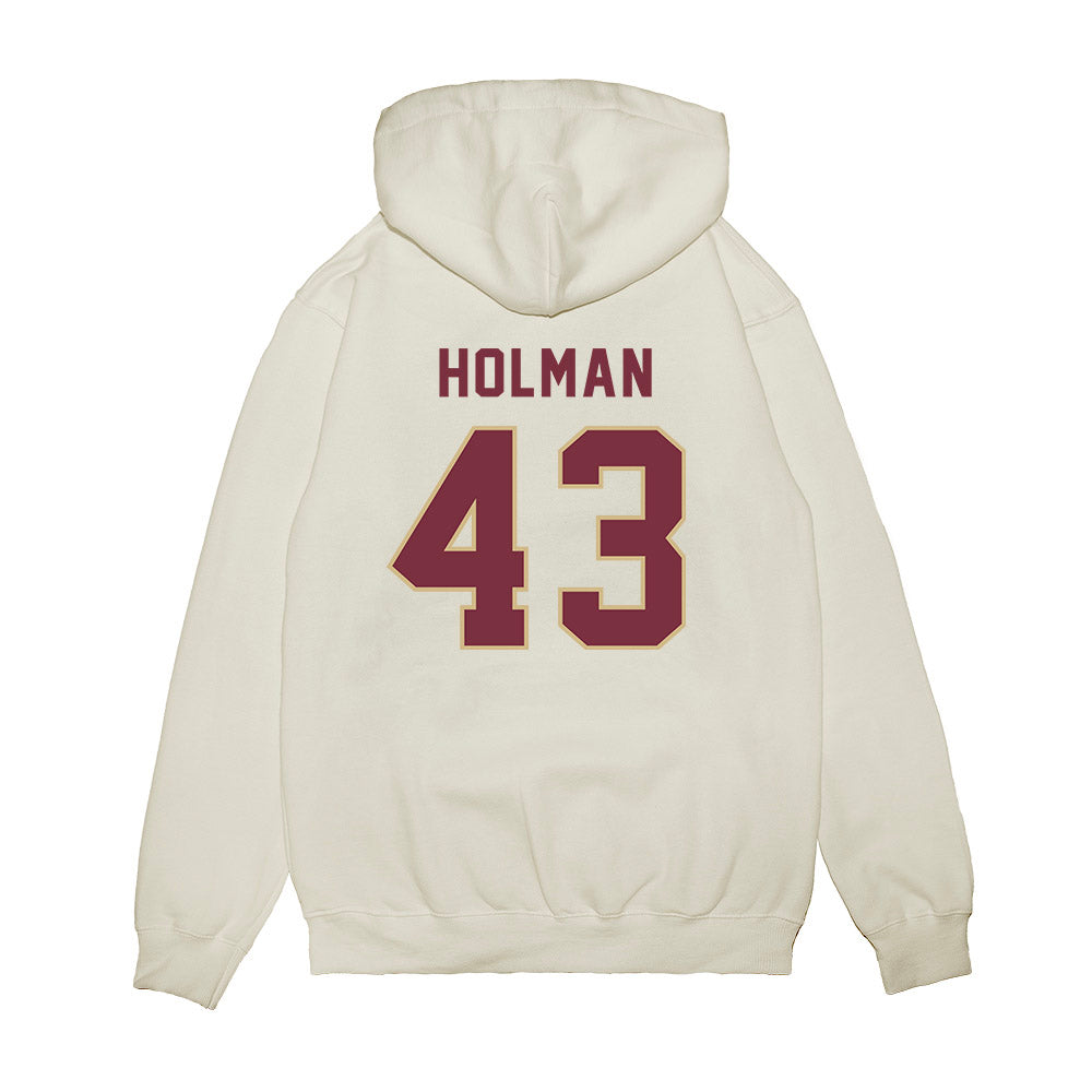 FSU - NCAA Football : Gavin Holman - Vintage Helmet Premium Hooded Sweatshirt-1