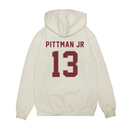 FSU - NCAA Football : Randy Pittman Jr - Vintage Helmet Premium Hooded Sweatshirt-1