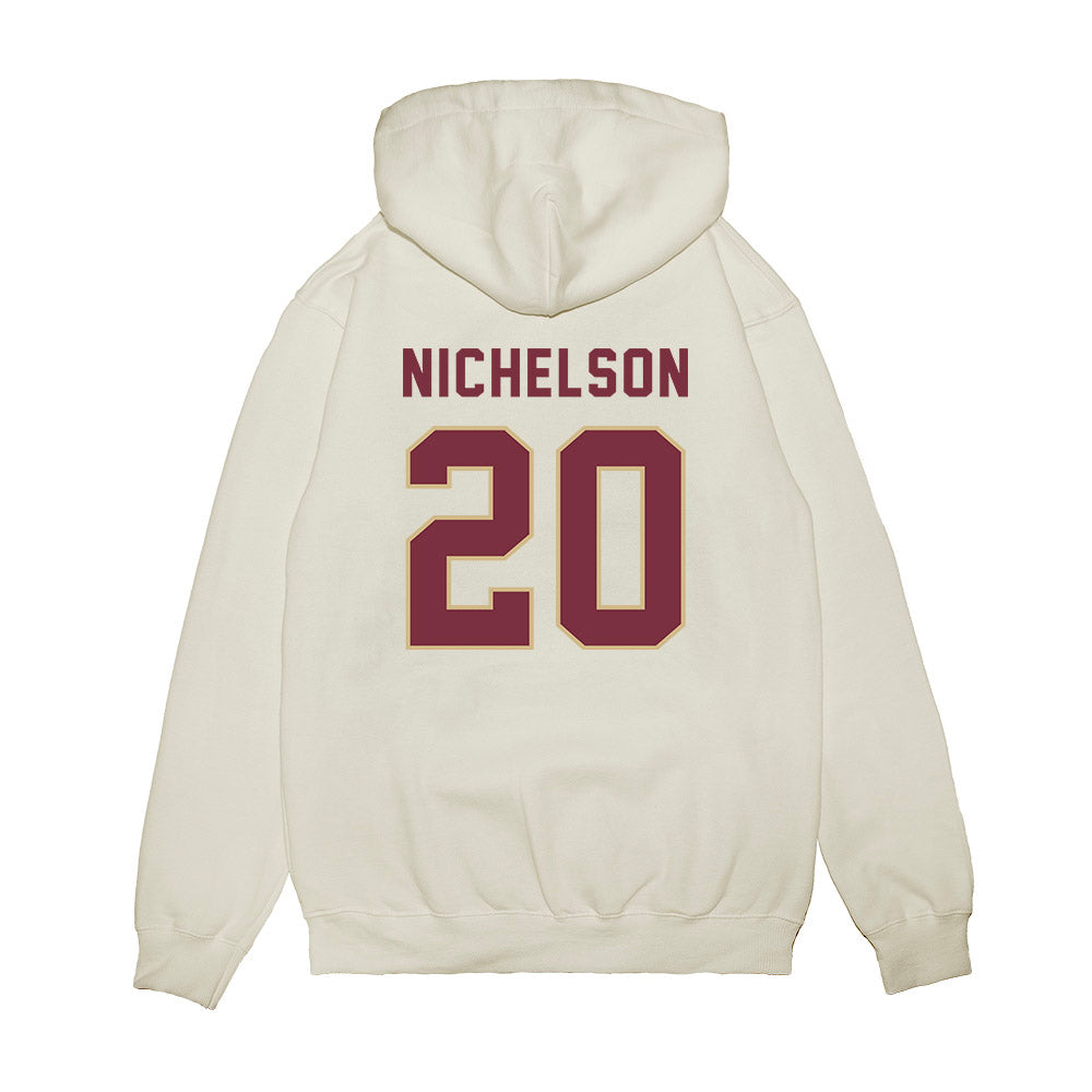 FSU - NCAA Football : Blake Nichelson - Vintage Helmet Premium Hooded Sweatshirt-1