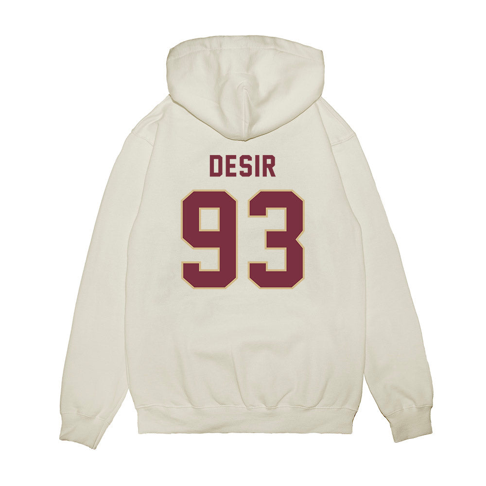 FSU - NCAA Football : Mandrell Desir - Vintage Helmet Premium Hooded Sweatshirt-1