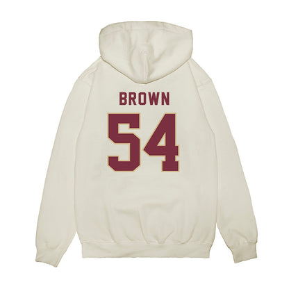 FSU - NCAA Football : Chastan Brown - Vintage Helmet Premium Hooded Sweatshirt-1