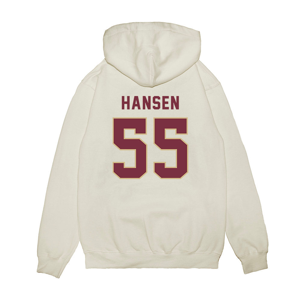 FSU - NCAA Football : Gunnar Hansen - Vintage Helmet Premium Hooded Sweatshirt-1