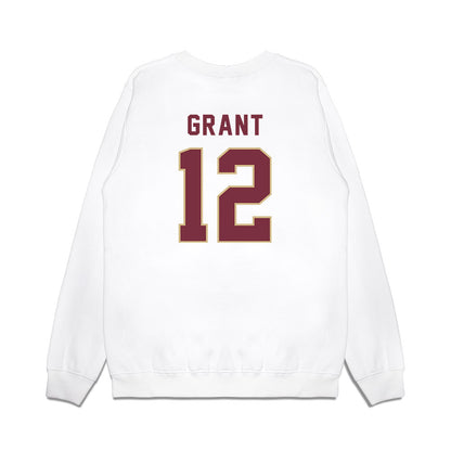 FSU - NCAA Football : Michael Grant - Vintage Helmet Premium Crewneck Sweatshirt-1