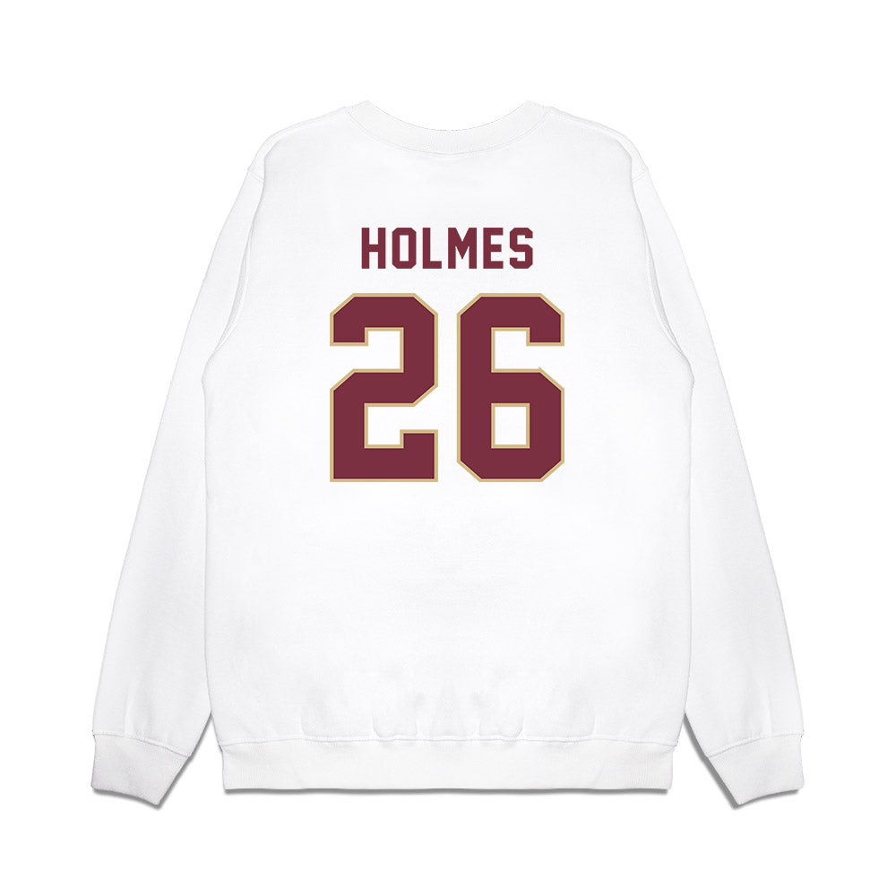 FSU - NCAA Football : Caziah Holmes - Vintage Helmet Premium Crewneck Sweatshirt-1