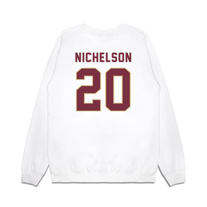 FSU - NCAA Football : Blake Nichelson - Vintage Helmet Premium Crewneck Sweatshirt-1