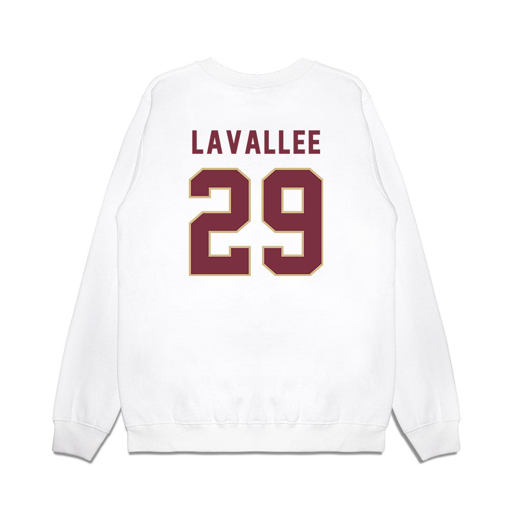 FSU - NCAA Football : Caleb LaVallee - Vintage Helmet Premium Crewneck Sweatshirt-1