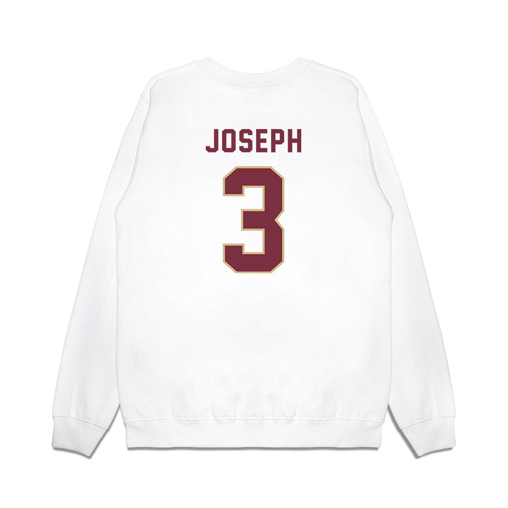 FSU - NCAA Football : Edwin Joseph - Vintage Helmet Premium Crewneck Sweatshirt-1