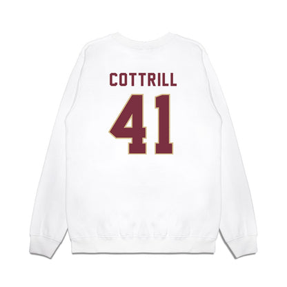 FSU - NCAA Football : AJ Cottrill - Vintage Helmet Premium Crewneck Sweatshirt-1