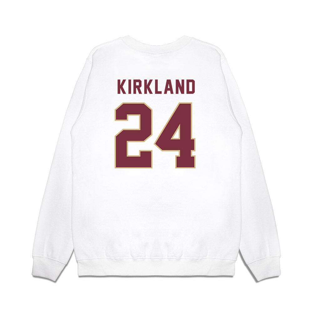 FSU - NCAA Football : KJ Kirkland - Vintage Helmet Premium Crewneck Sweatshirt-1