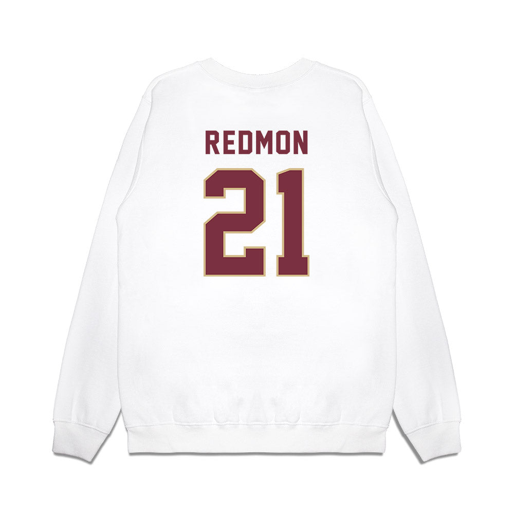 FSU - NCAA Football : Max Redmon - Vintage Helmet Premium Crewneck Sweatshirt-1
