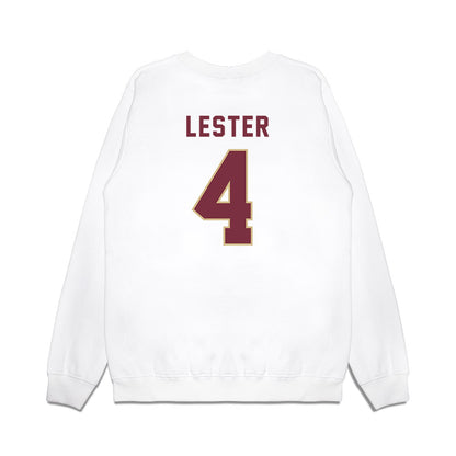 FSU - NCAA Football : Charles Lester - Vintage Helmet Premium Crewneck Sweatshirt-1