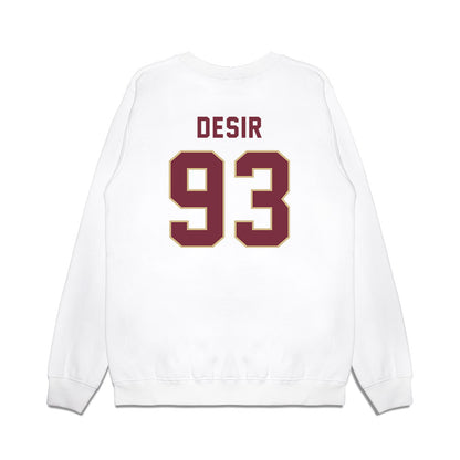 FSU - NCAA Football : Mandrell Desir - Vintage Helmet Premium Crewneck Sweatshirt-1