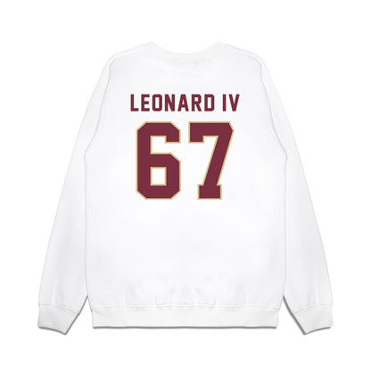 FSU - NCAA Football : Richie Leonard IV - Vintage Helmet Premium Crewneck Sweatshirt-1