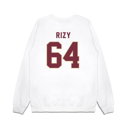 FSU - NCAA Football : Jacob Rizy - Vintage Helmet Premium Crewneck Sweatshirt-1