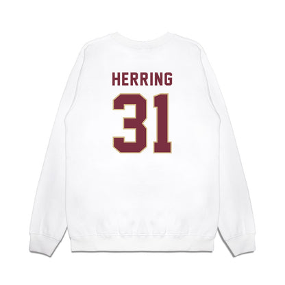 FSU - NCAA Football : Elijah Herring - Vintage Helmet Premium Crewneck Sweatshirt-1