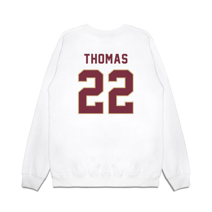 FSU - NCAA Football : Gregory Thomas - Vintage Helmet Premium Crewneck Sweatshirt-1