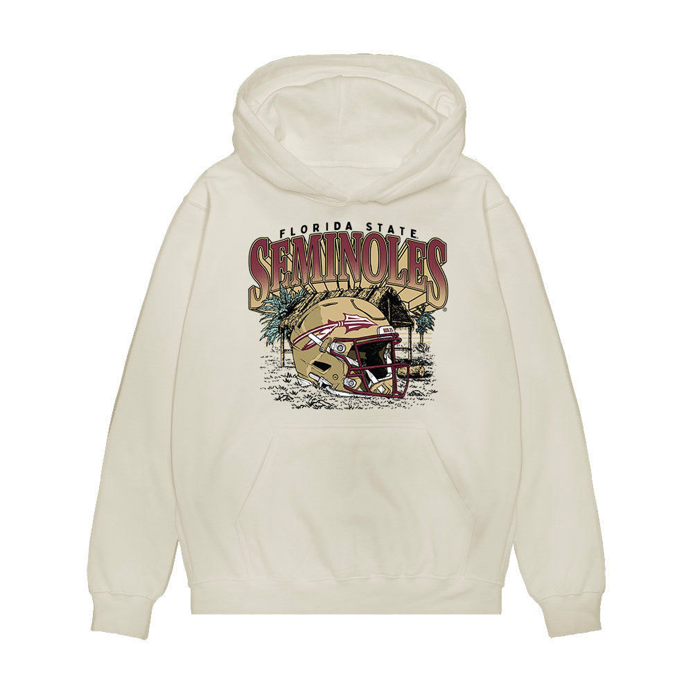 FSU - NCAA Football : Alexander Nocco - Vintage Helmet Premium Hooded Sweatshirt-0