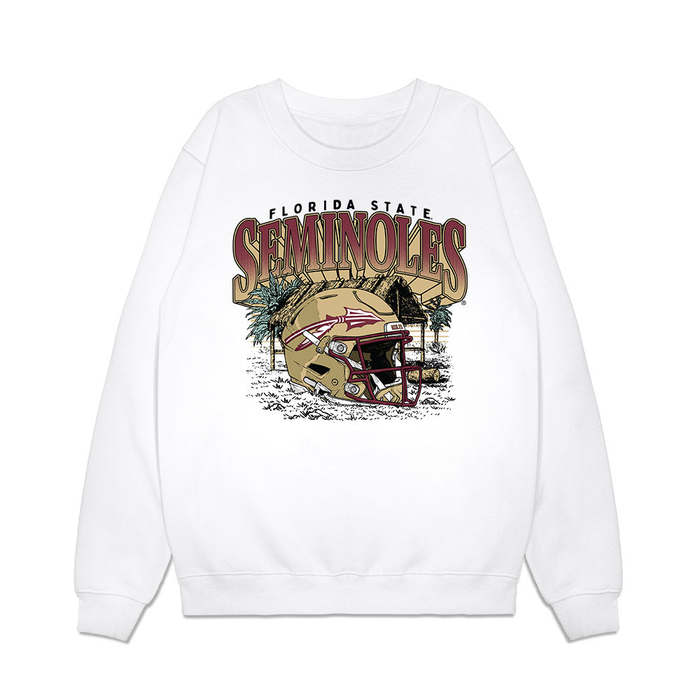 FSU - NCAA Football : Darrell Jackson Jr - Vintage Helmet Premium Crewneck Sweatshirt-0
