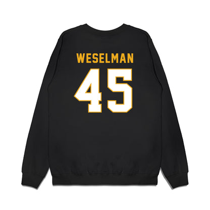 Missouri - NCAA Football : Connor Weselman - Vintage Helmet Premium Crewneck Sweatshirt-1