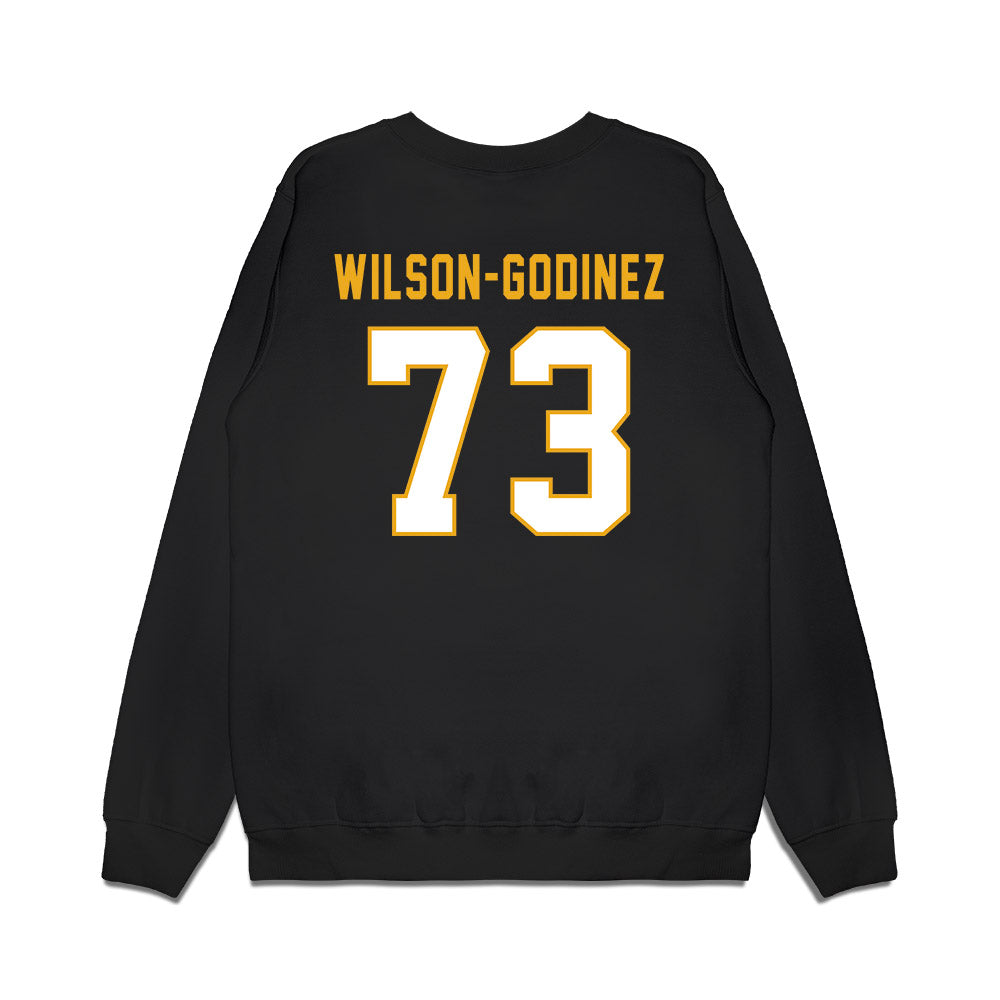 Missouri - NCAA Football : Tristan Wilson-Godinez - Vintage Helmet Premium Crewneck Sweatshirt-1