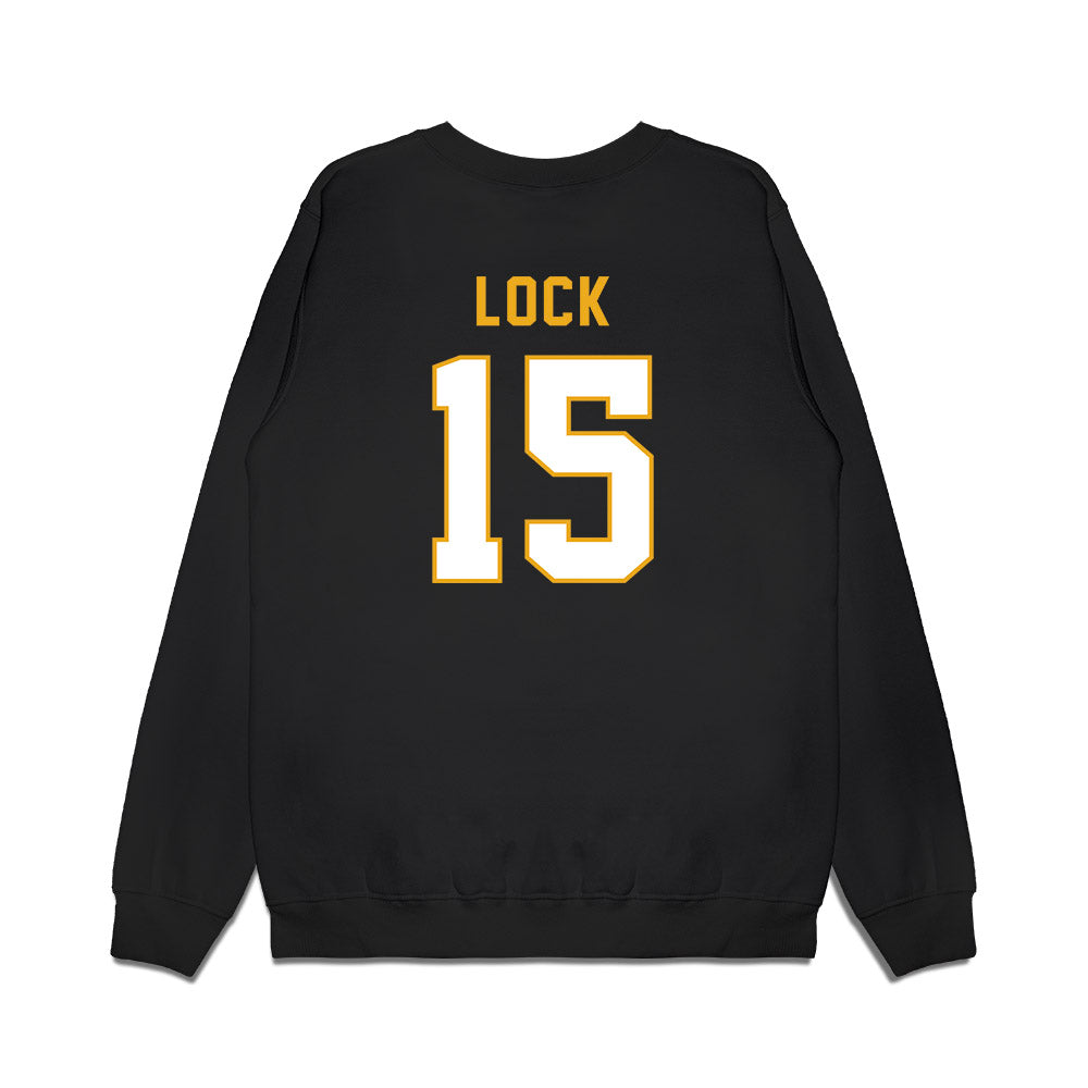 Missouri - NCAA Football : Tommy Lock - Vintage Helmet Premium Crewneck Sweatshirt-1