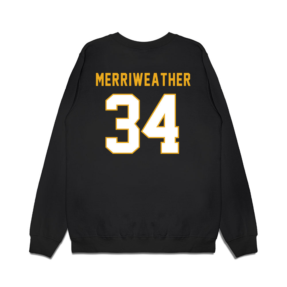 Missouri - NCAA Football : Ricardo Merriweather - Vintage Helmet Premium Crewneck Sweatshirt-1