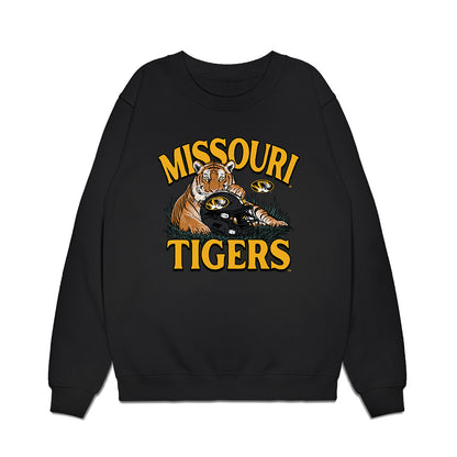 Missouri - NCAA Football : Robert Meyer - Vintage Helmet Premium Crewneck Sweatshirt-0