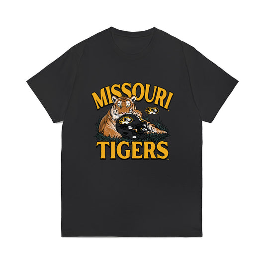 Missouri - NCAA Football : Brendon Haygood - Vintage Helmet Comfort Colors T-Shirt-0