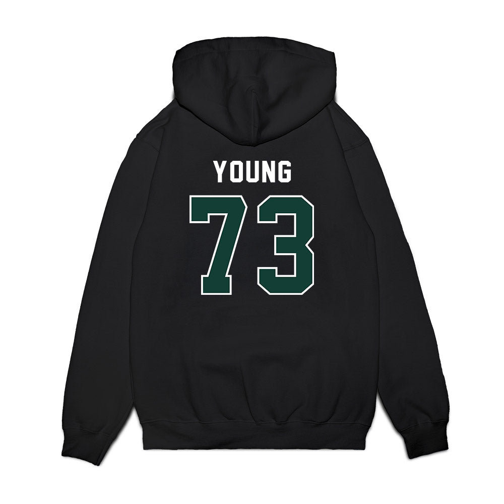 Michigan State - NCAA Football : Rustin Young - Vintage Helmet Premium Hooded Sweatshirt-1