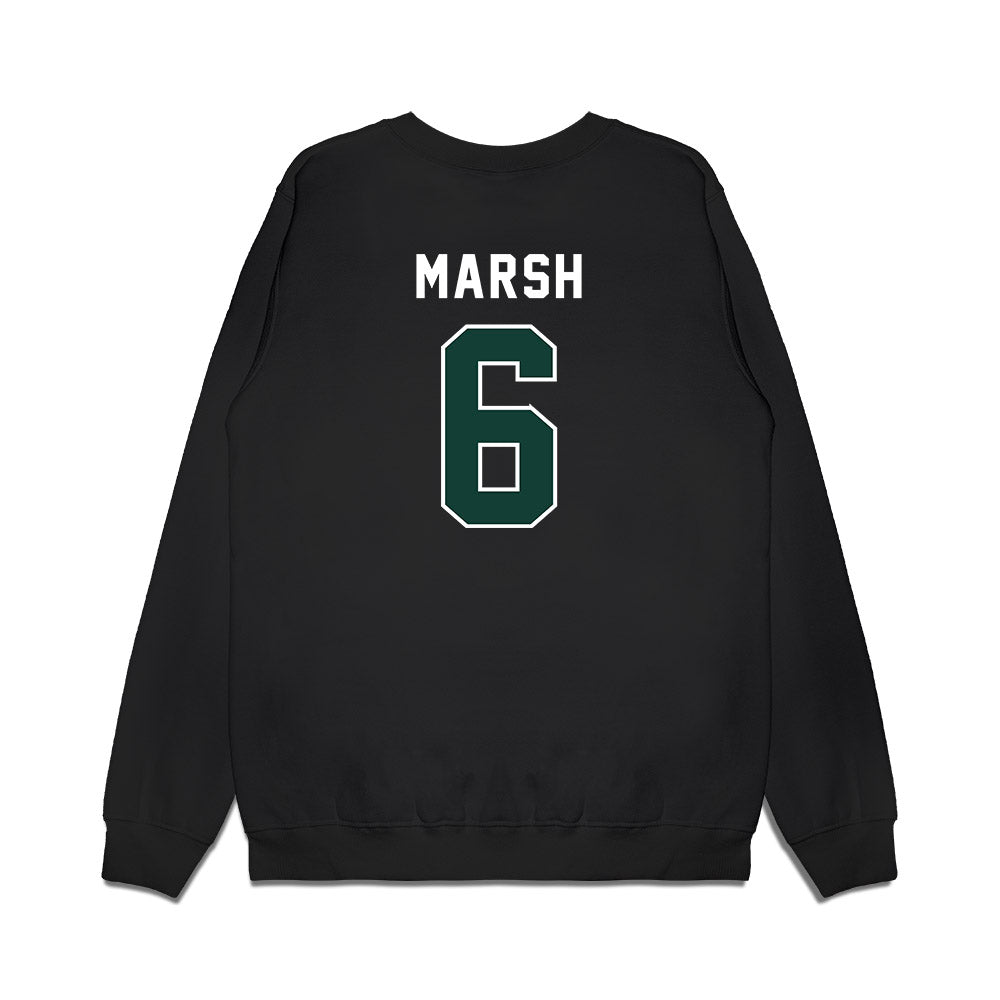 Michigan State - NCAA Football : Nick Marsh - Vintage Helmet Premium Crewneck Sweatshirt-1