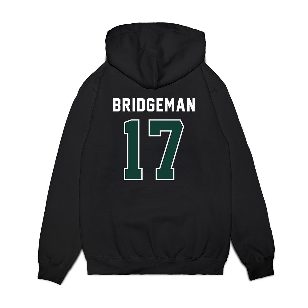 Michigan State - NCAA Football : Semaj Bridgeman - Vintage Helmet Premium Hooded Sweatshirt-1