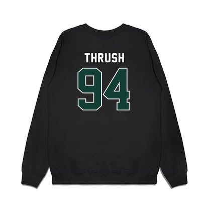 Michigan State - NCAA Football : Cal Thrush - Vintage Helmet Premium Crewneck Sweatshirt-1