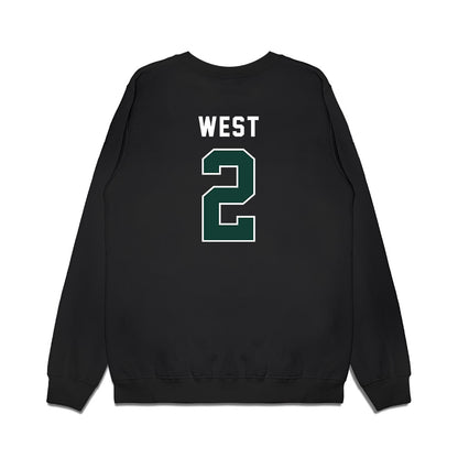 Michigan State - NCAA Football : Aydan West - Vintage Helmet Premium Crewneck Sweatshirt-1